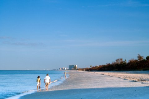 naples beach scene