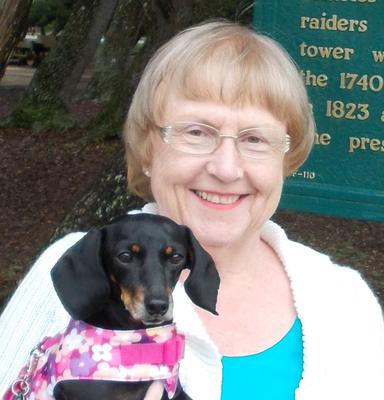 Dixie Mae Doxie and Momma Jaye at Lighthouse State Park St. Augustine Florida